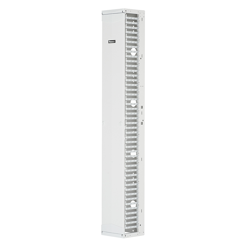 PR2V Vertical Single-Sided Manager, 45RU, 12 in. Wide, White