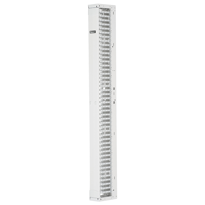 PR2V Vertical Single-Sided Manager, 45RU, 6 in. Wide, White