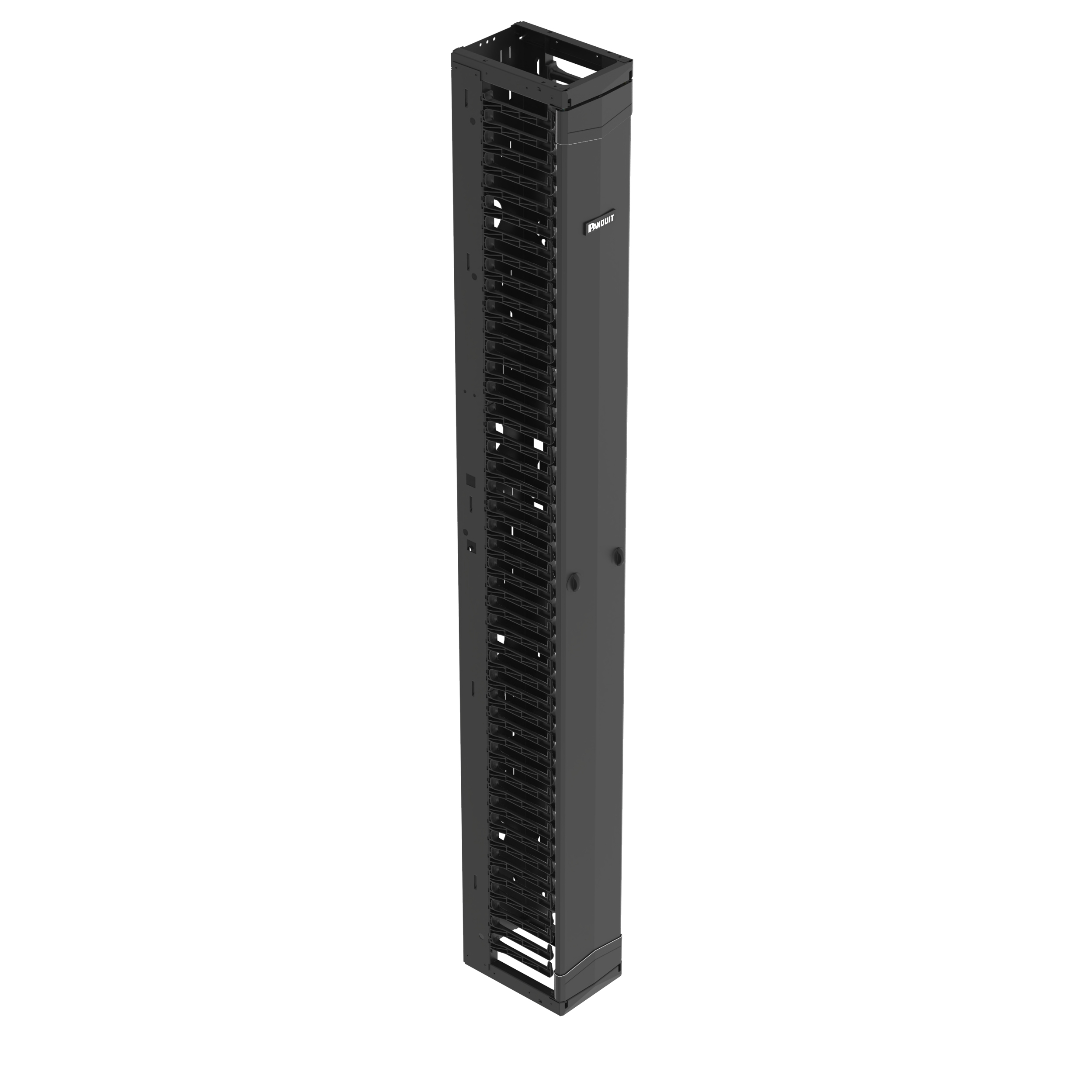PR2V Vertical Single-Sided Manager, 45RU, 8 in. Wide, Black