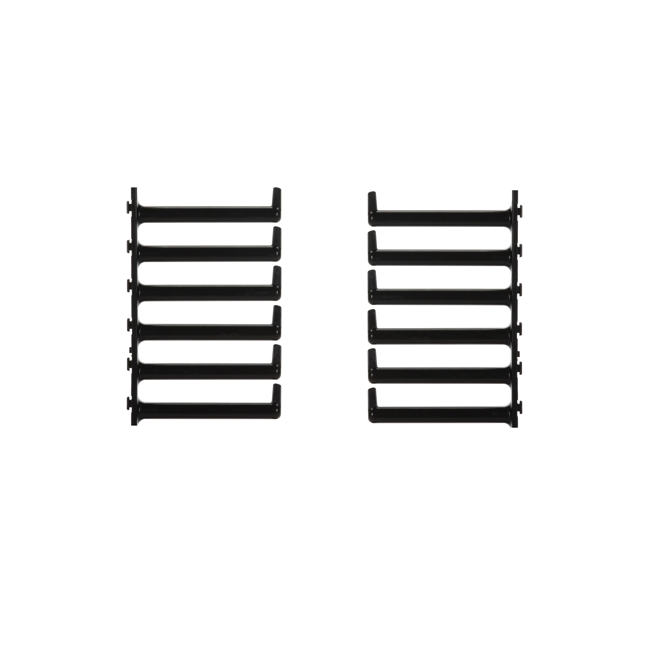 Replacement Finger Section Kit for 52 RU PR2V/PE2V Managers, 6 RU, Black