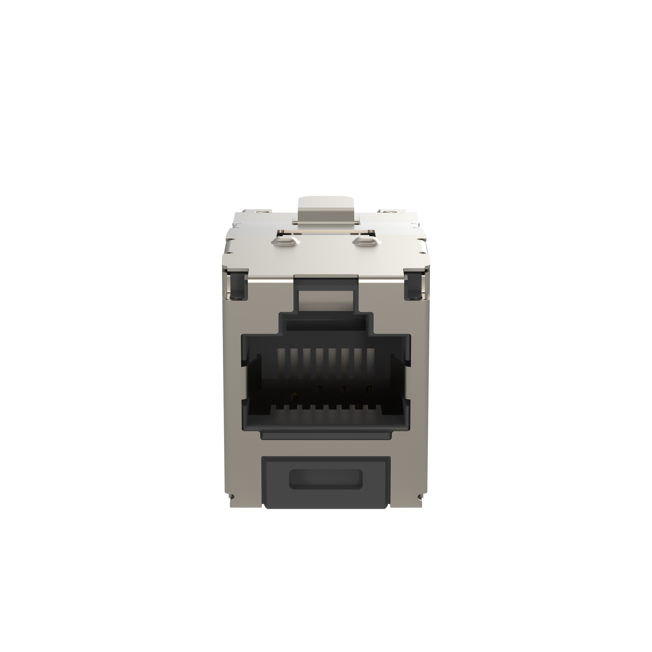 Shielded RJ45 Cat 6 TG Jack Module, Black