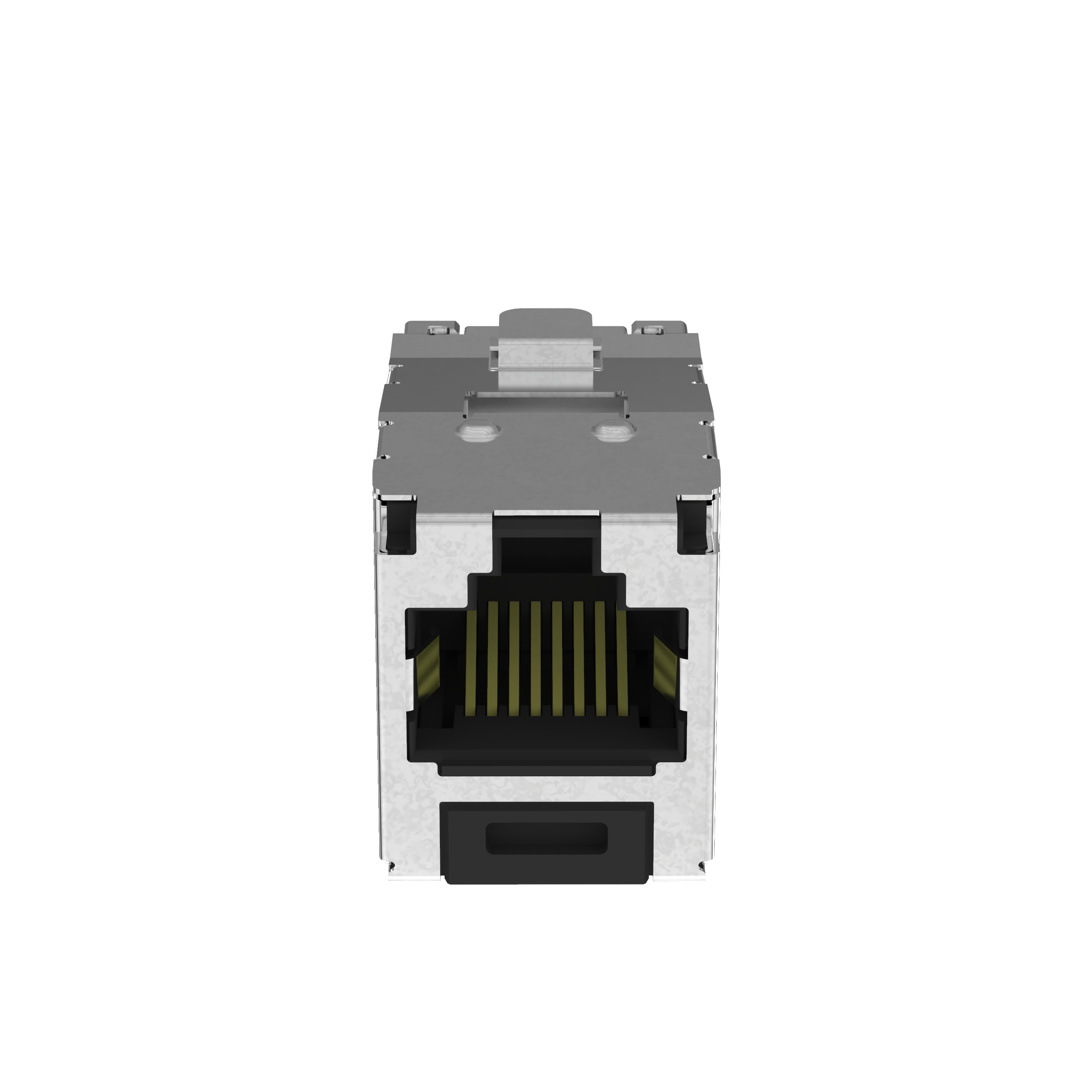 Shielded RJ45 Cat 6A TG Jack Module, Black
