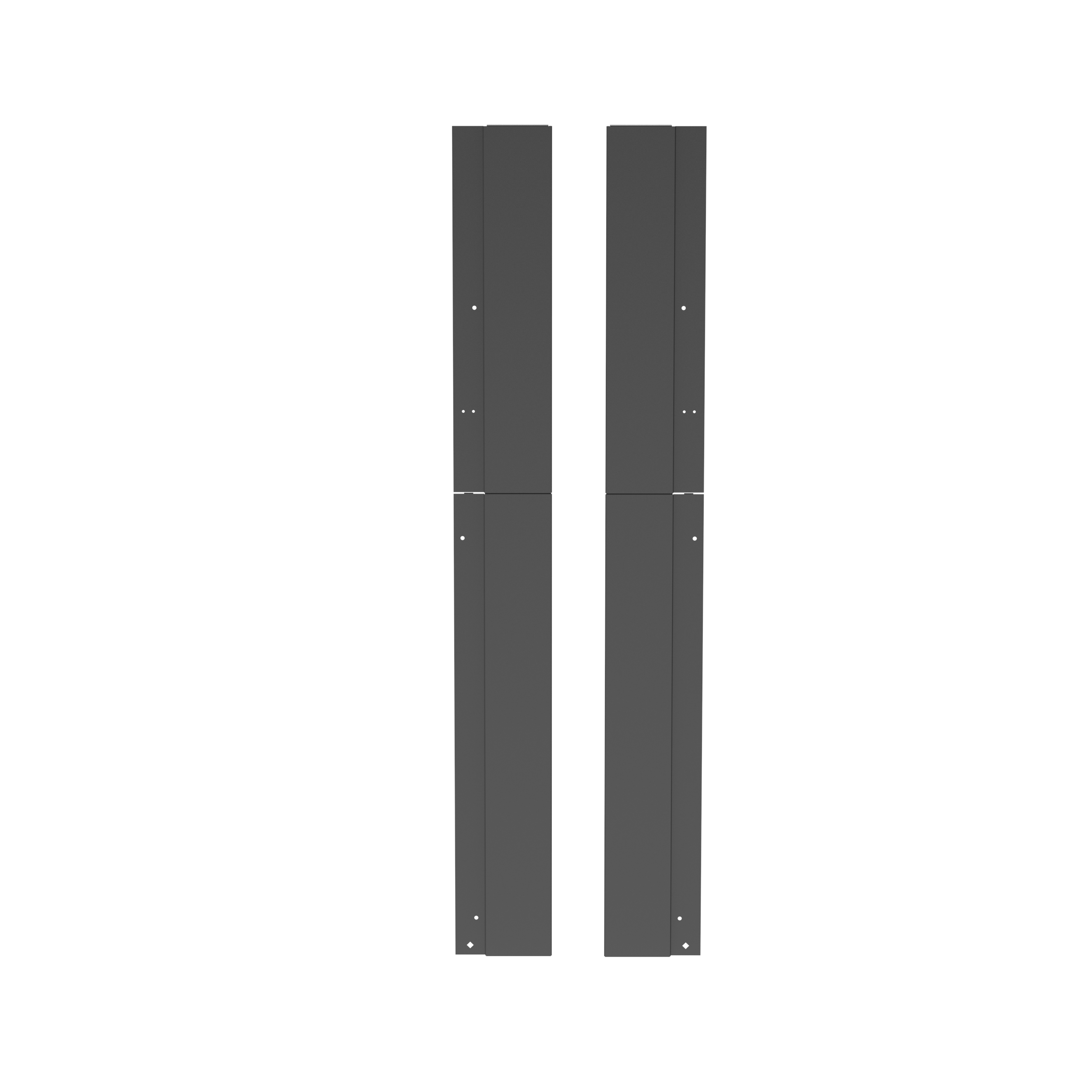 Single-Sided End Panels for PR2VF Managers, 45 RU, Black