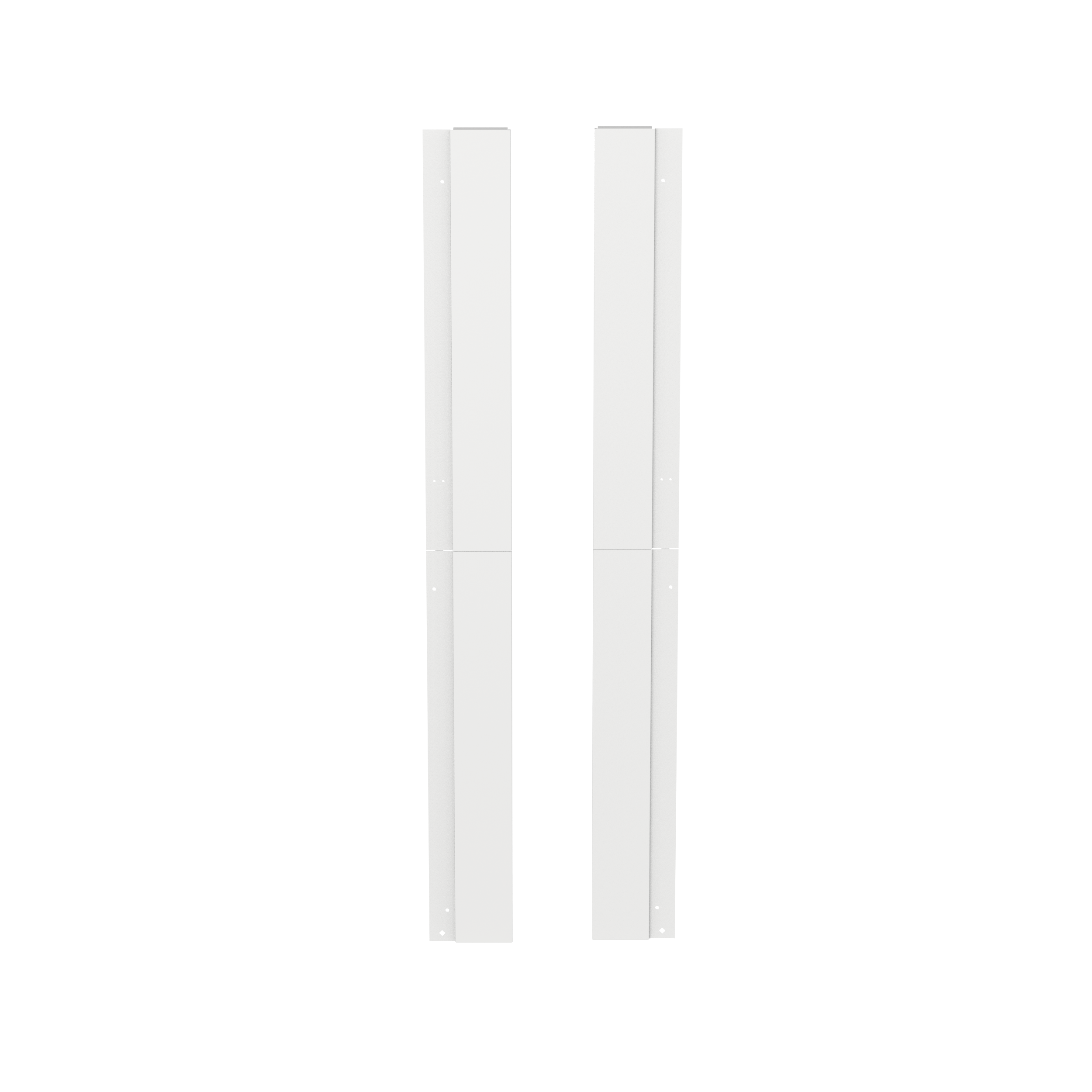 Single-Sided End Panels for PR2VF Managers, 45 RU, White
