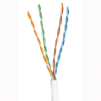 TX5500™ Copper Cable, Cat 5e, 24 AWG, U/UTP, CMR, White