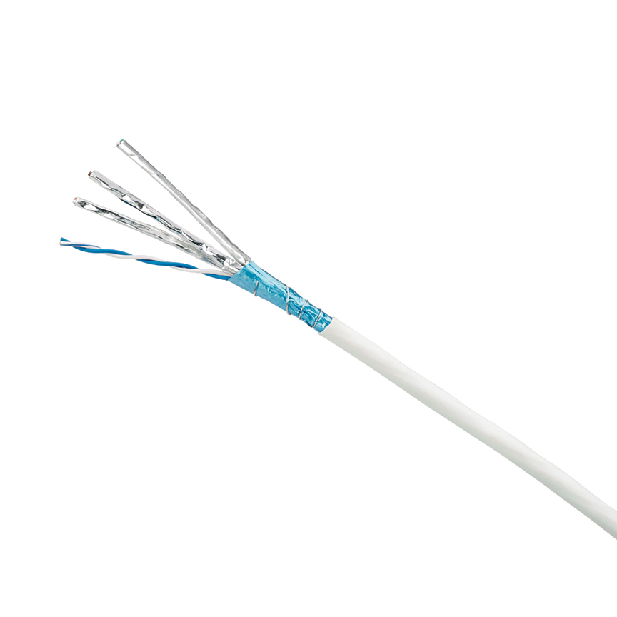 TX6A™  Copper Cable, Cat 6A, 23 AWG, F/FTP, LSZH, Euroclass Dca, Blue