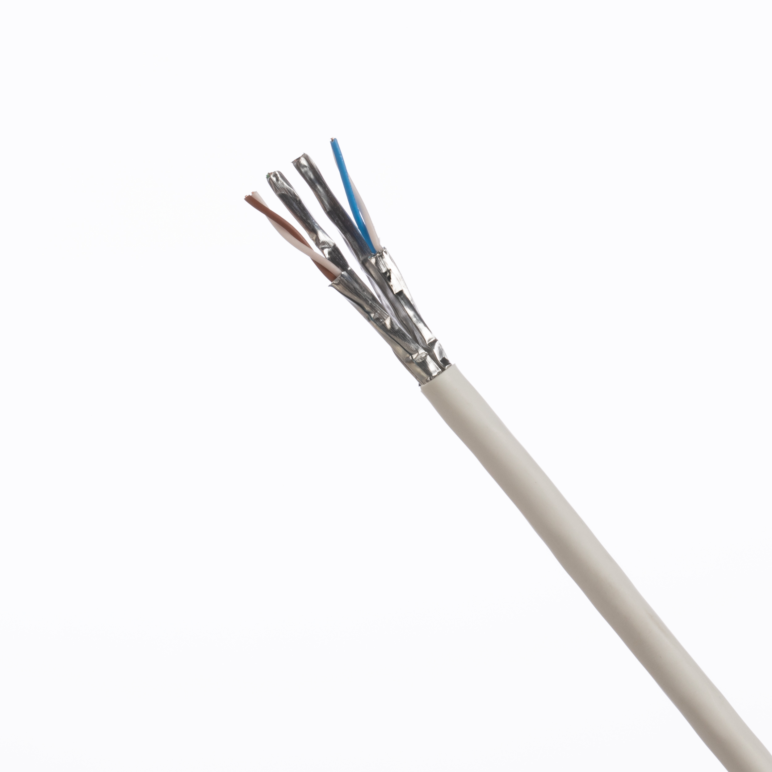 TX6A™  Copper Cable, Cat 6A, 23 AWG, U/FTP, LSZH, Euroclass Cca, Int'l Gray