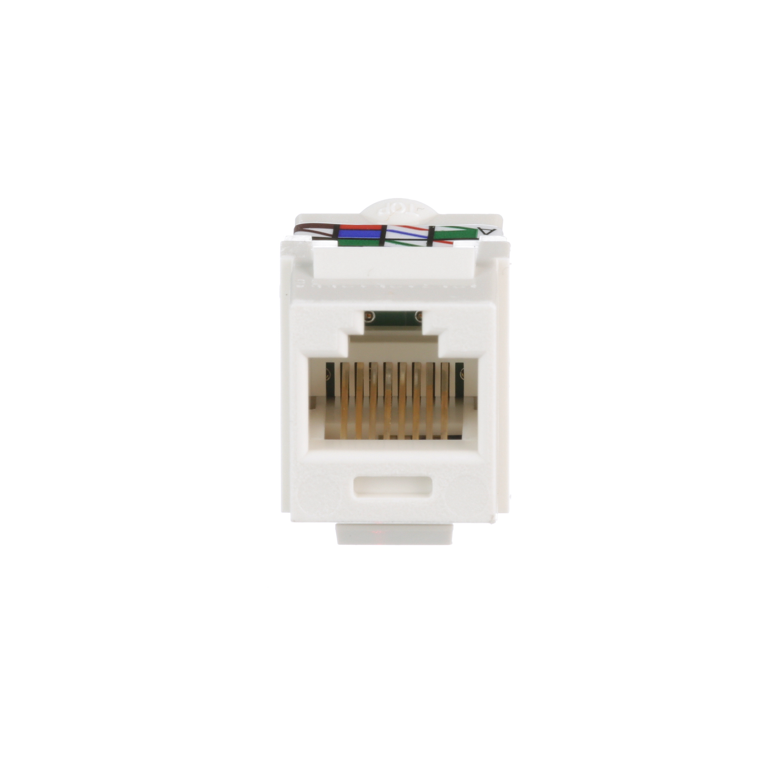 UTP RJ45 Cat 6 Keystone Jack Module, Off White