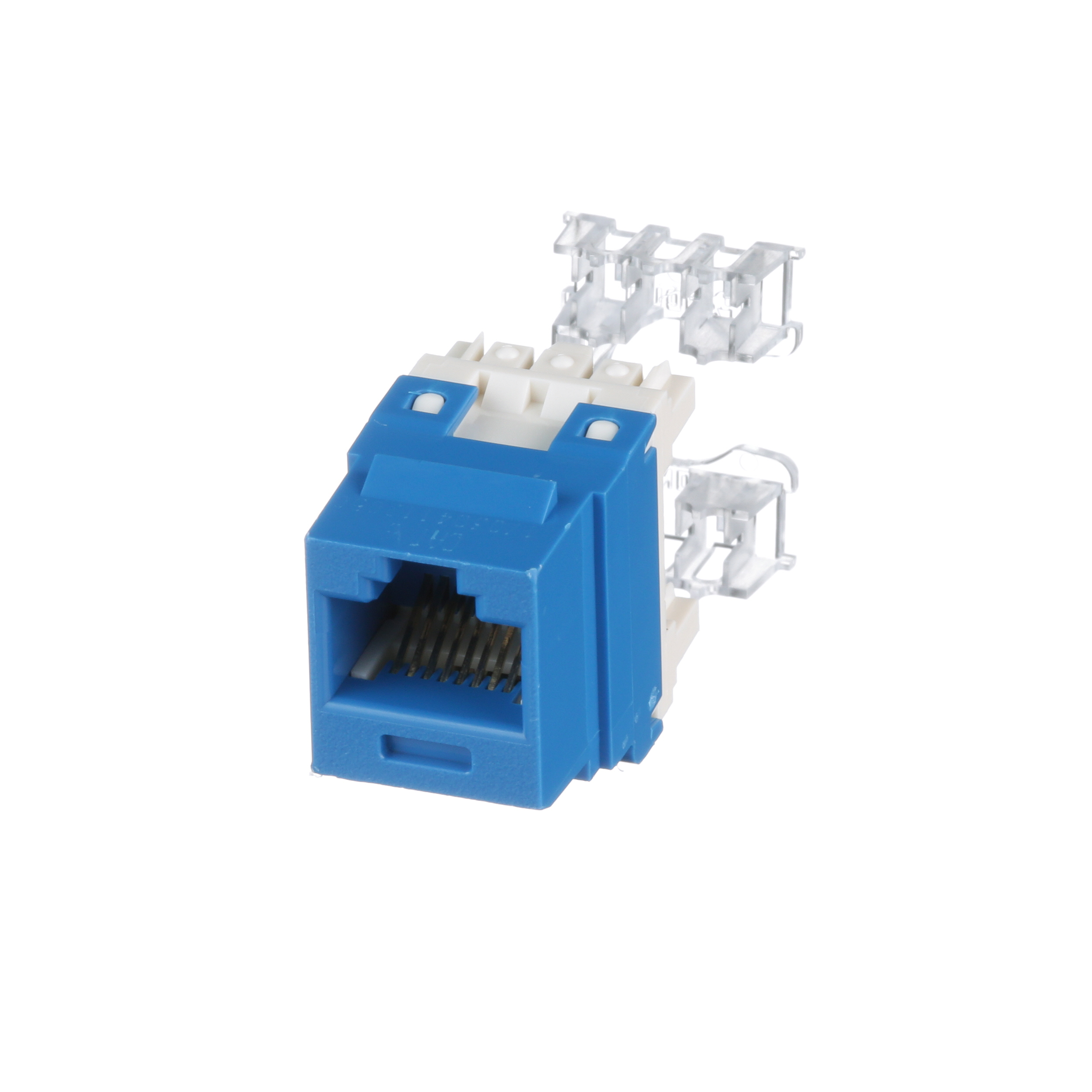 UTP RJ45 Cat 6 Punchdown Keystone Jack Module, BU