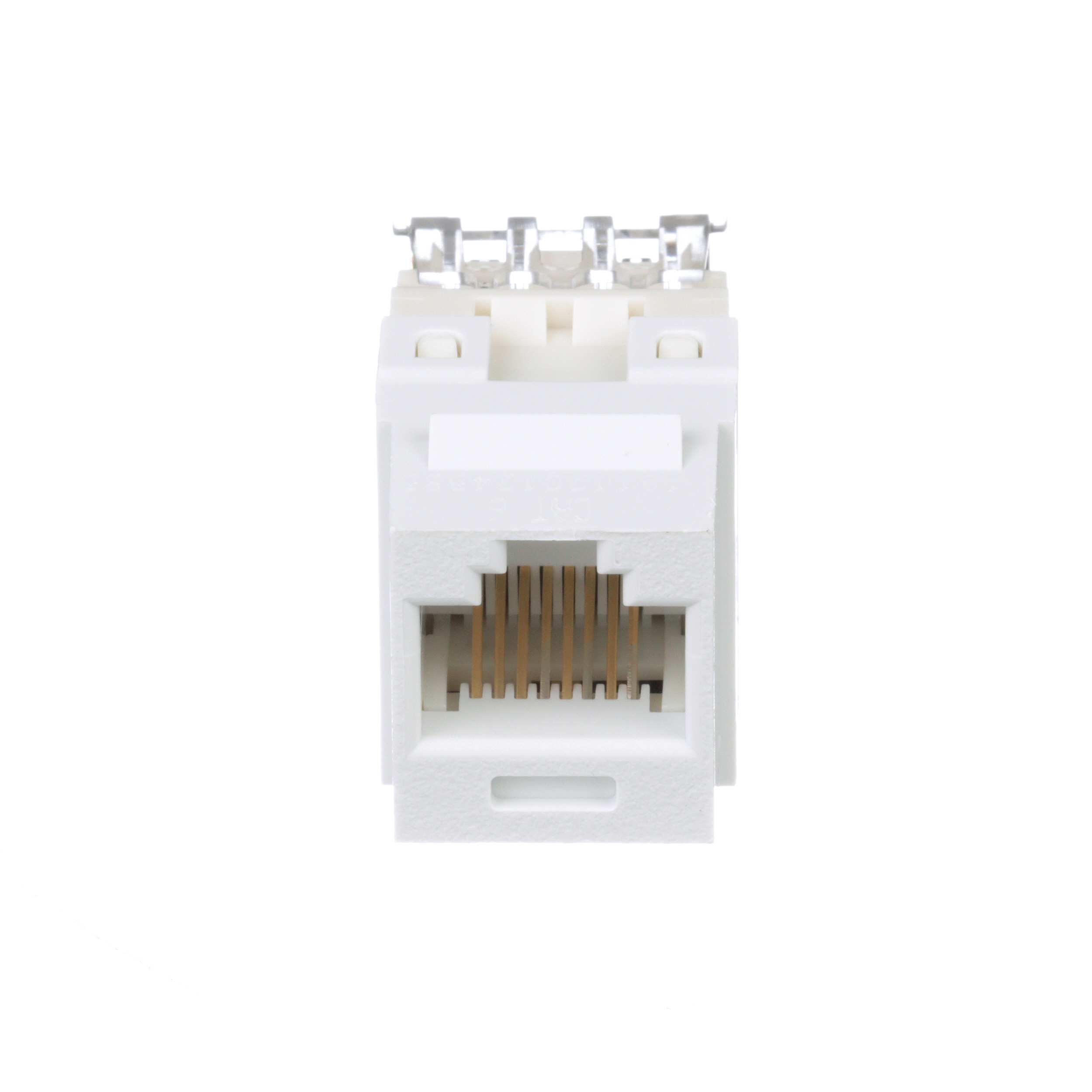 UTP RJ45 Cat 6 Punchdown Keystone Jack Module, WH