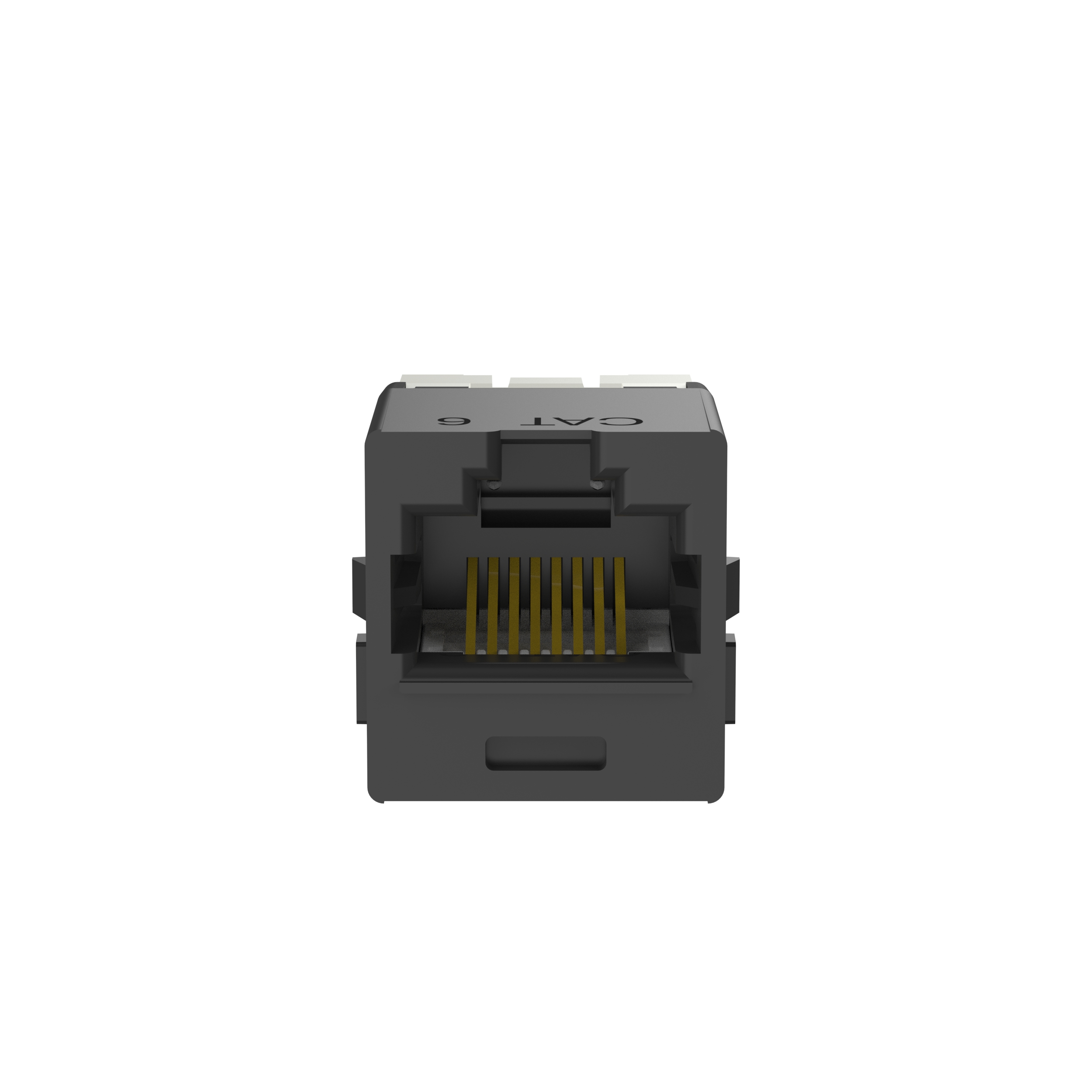 UTP RJ45 Cat 6 TG Jack Module, C-Style, Black