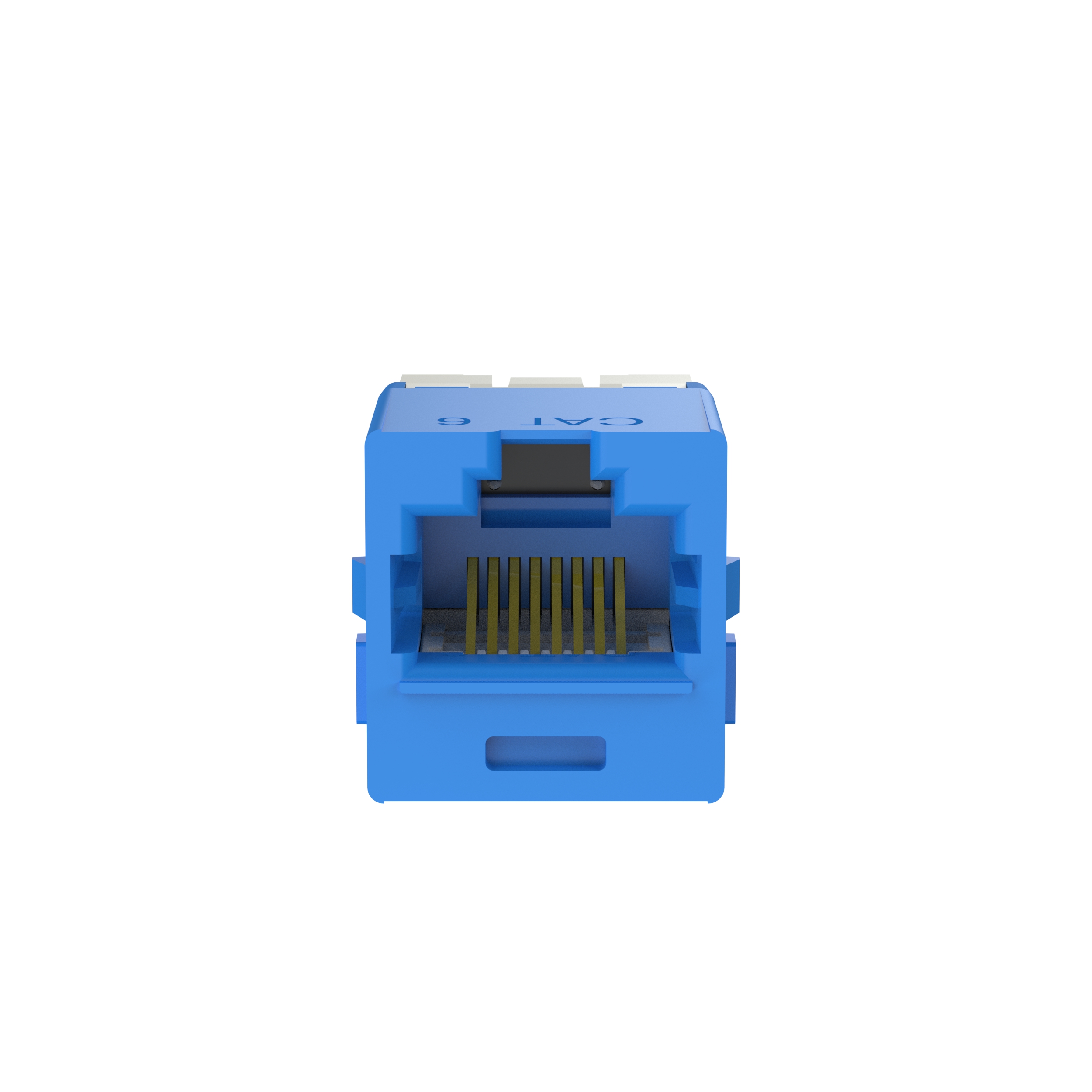 UTP RJ45 Cat 6 TG Jack Module, C-Style, Blue