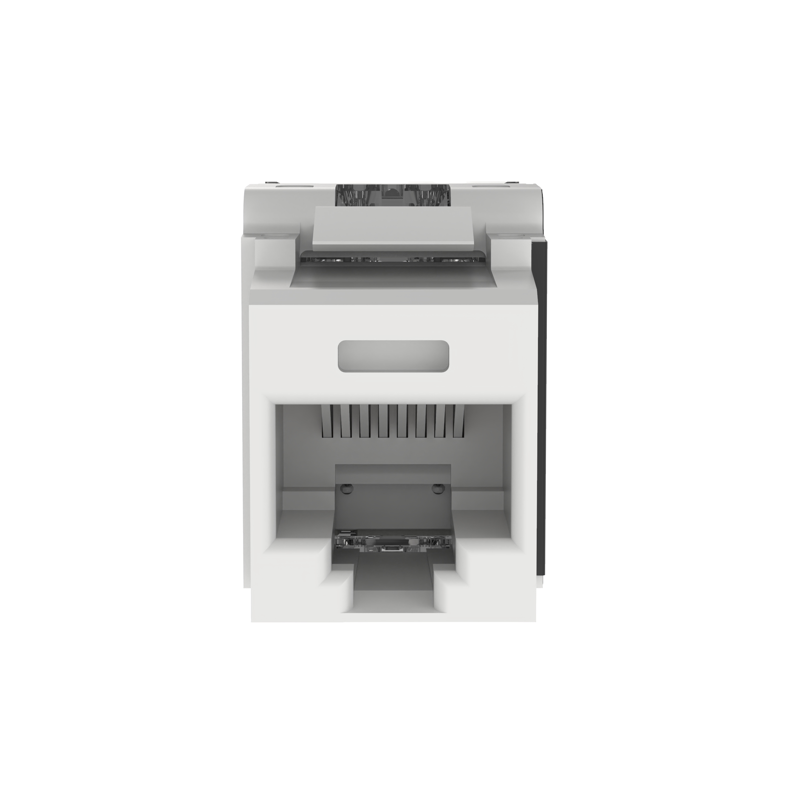 UTP RJ45 Cat 6A Keystone Punchdown Jack Module, AW