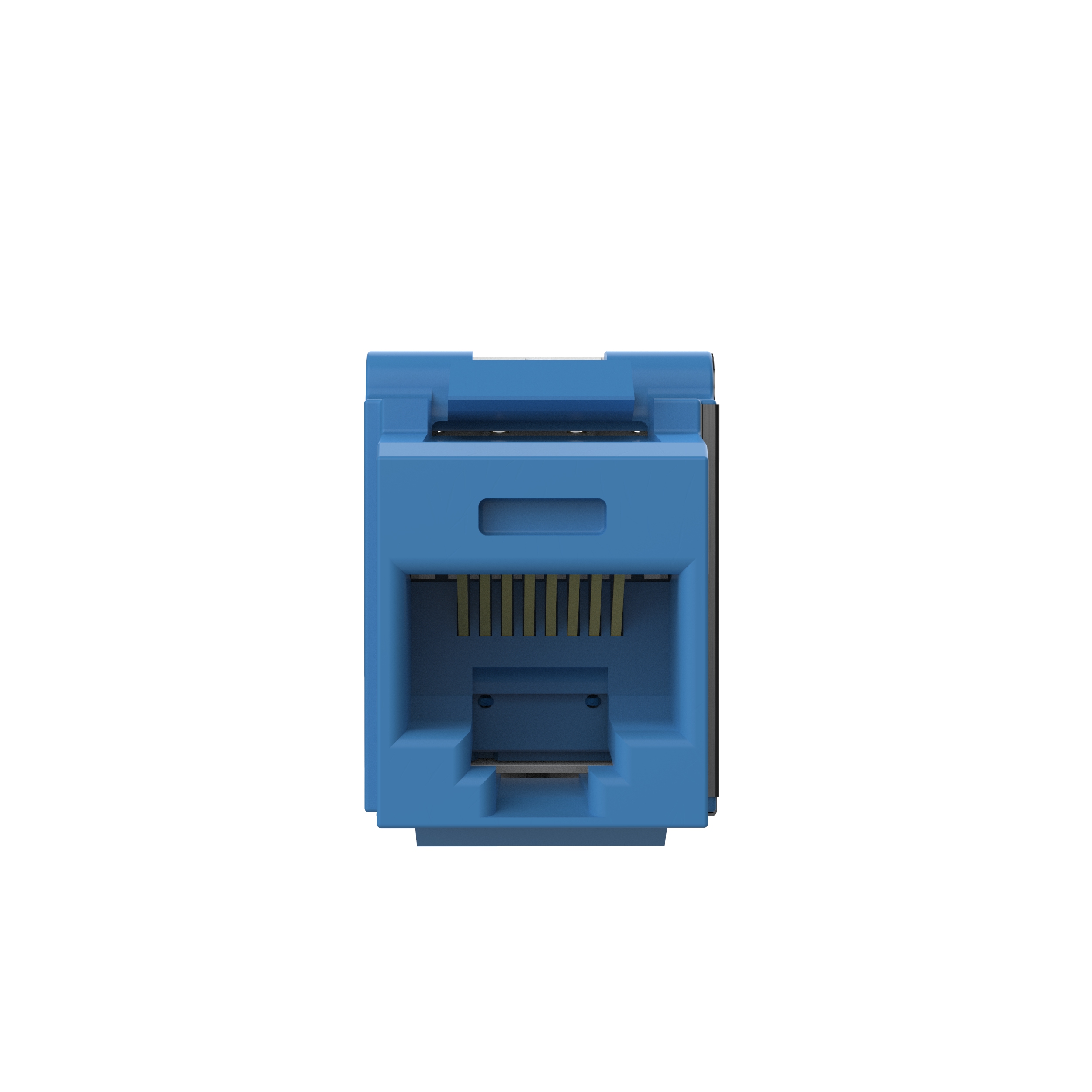 UTP RJ45 Cat 6A Keystone Punchdown Jack Module, BU