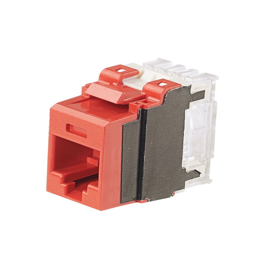 UTP RJ45 Cat 6A Keystone Punchdown Jack Module, RD
