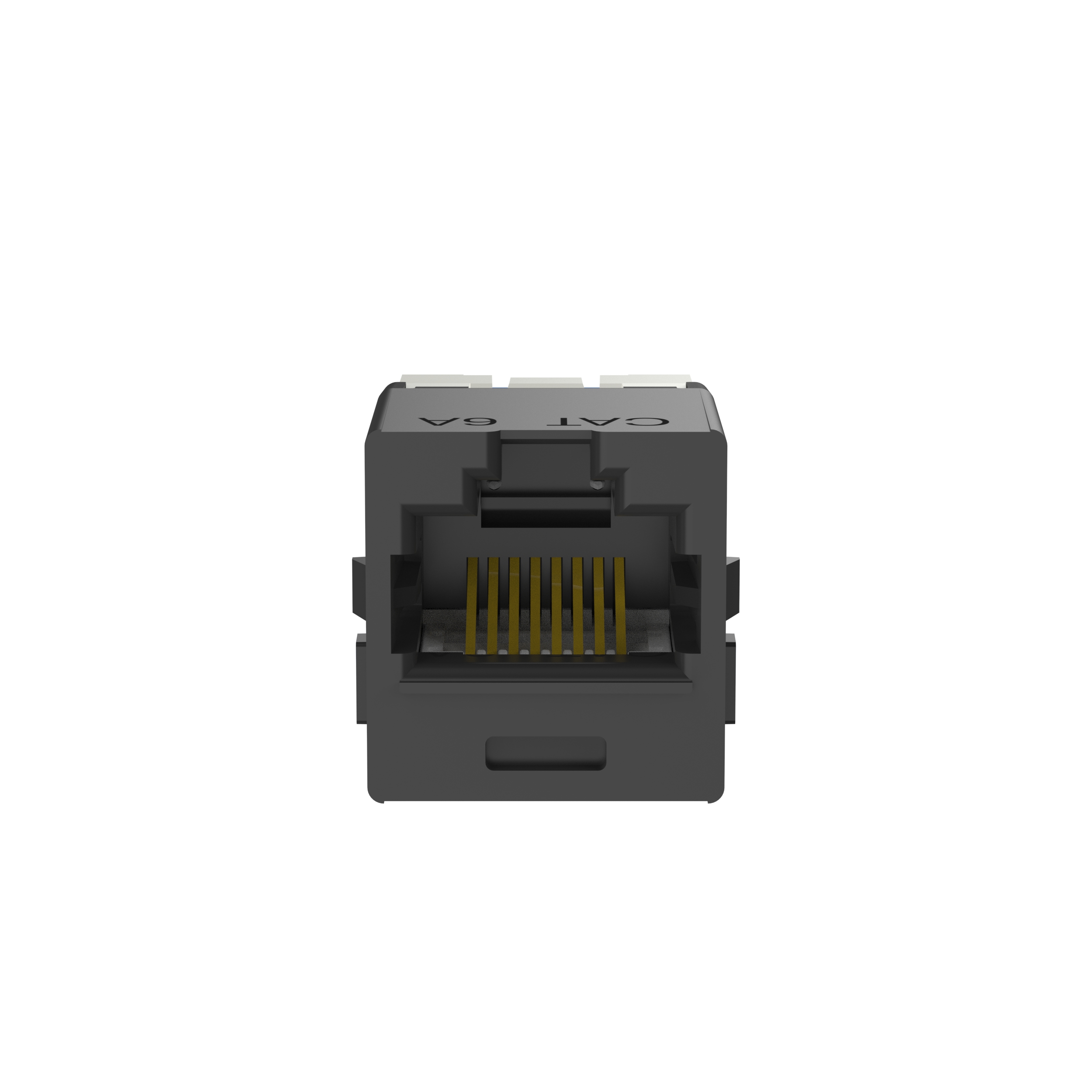 UTP RJ45 Cat 6A TG Jack Module, C-Style, Black