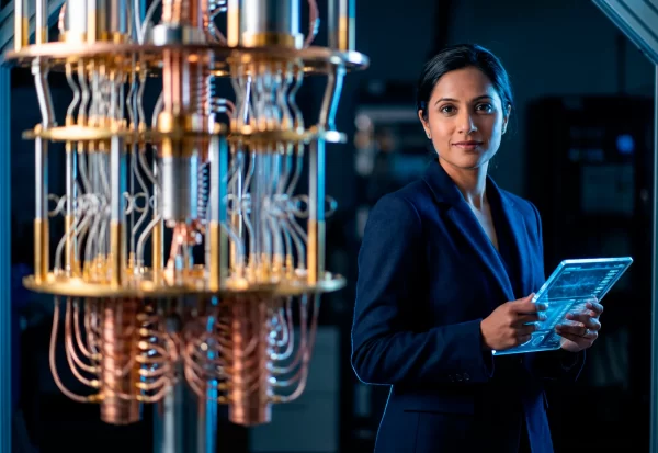 indian-female-engineer-working-with-quantum-computer-hardware-futuristic-hightech-laboratory