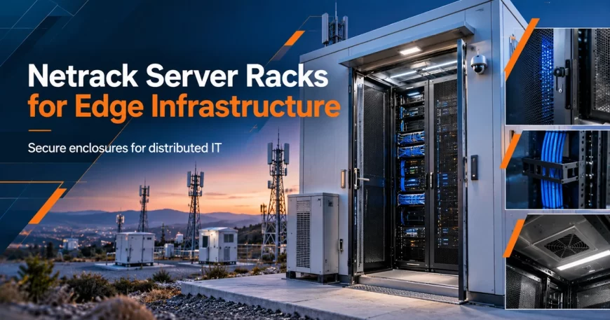 Secure enclosed server rack in a compact edge computing or telecom infrastructure site